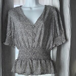 Sienna Sky Black and White Blouse